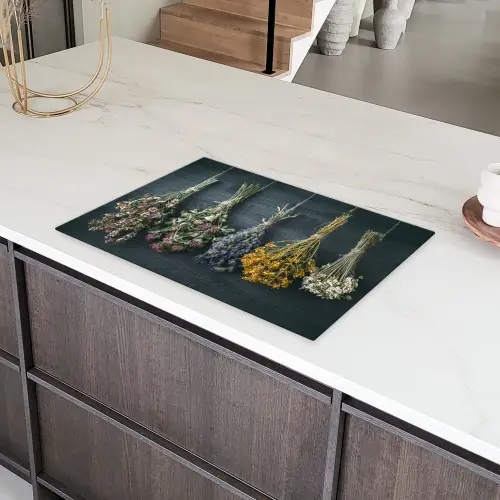 Droogbloemen - Bloemen - Boeket - Stilleven - Touw - Bundel Inductie beschermer vinyl 3mm klein -sfeer8