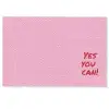 Yes you can do it - Rood - Roze Deurmat klein -zkaufland3d