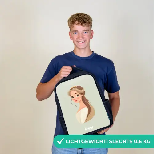 Prinses met een tiara - Groen Rugzak - Zwart middel -sfeer7_NL