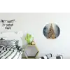 Kerstlicht - Woud - Hert - Donker Wandcirkel aluminium klein -kinderkamer