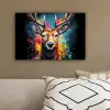 Hert - Graffiti - Dieren - Kleuren canvas 2cm klein -sfeer3