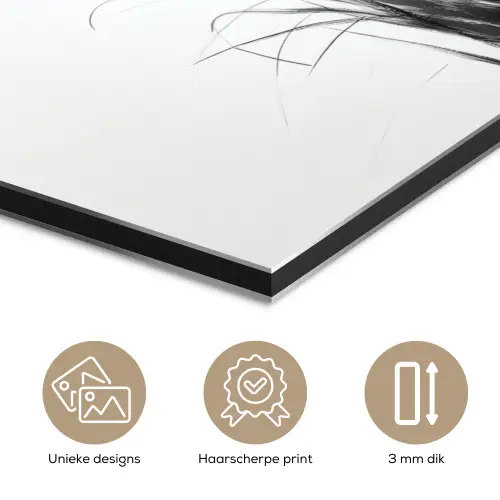 Minimalistisch - Stelen - Wit aluminium wit klein -closeup_NL