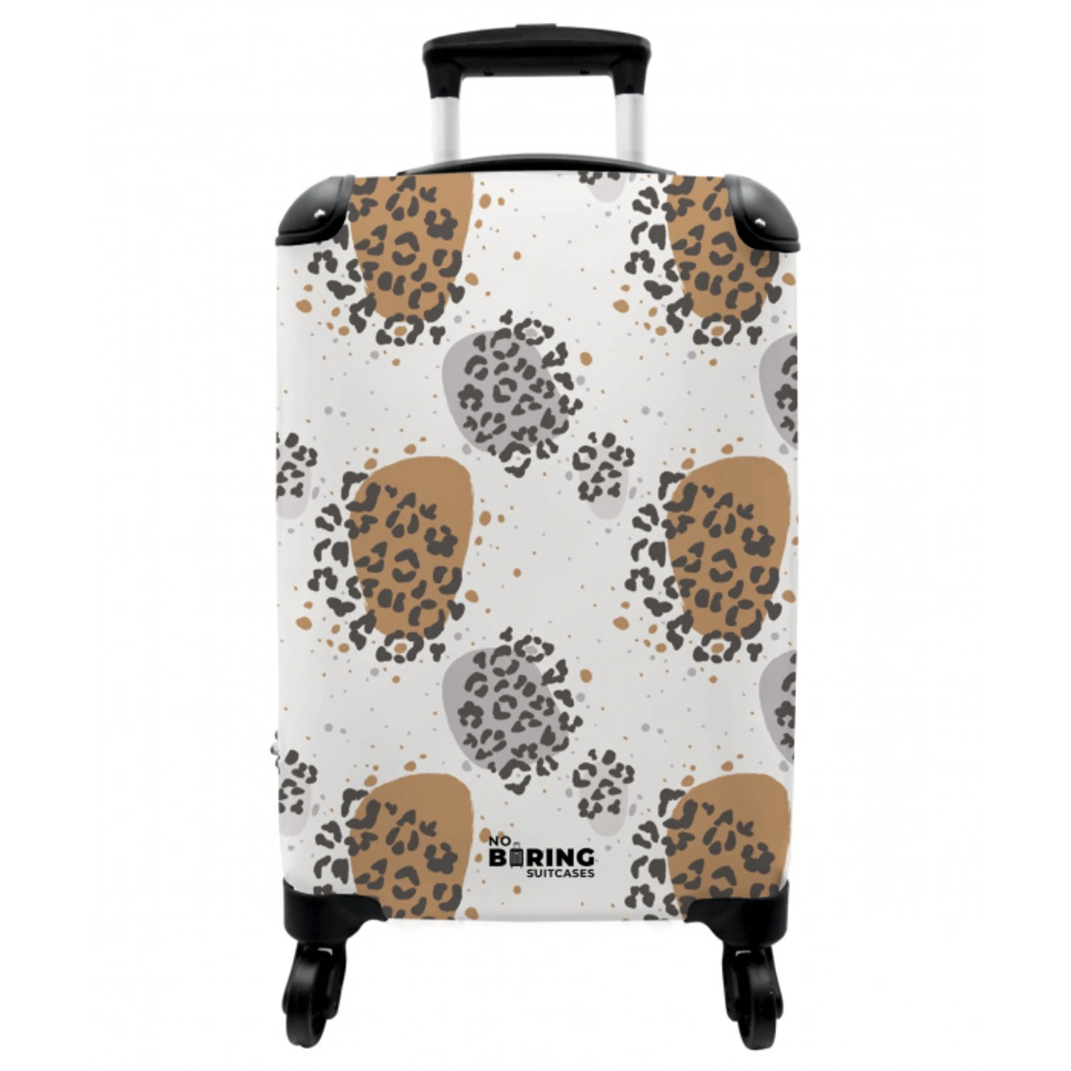 Dieren print panter met vlekken NBS - Handbagage koffer - Vrouwen middel -3d