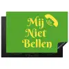 Mij niet bellen - Telefoon - Groen Inductie beschermer vinyl 3mm klein -3d