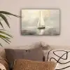 Zeilschip - Zee - Bewolkt canvas 2cm klein -sfeer1
