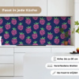 Patroon - Framboos - Retro keuken achterwand 2 middel 871 -sfeer4_DE