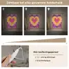 Tie dye - Hartvorm - Vlammen - Oranje Light Box met kabel klein -USP_dimbaarNL