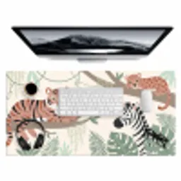 Jungle - Rustiek - Pastel Muismat XXL klein -3d