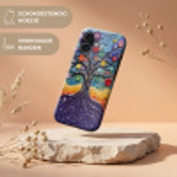 Levensboom - Mozaïek - Bloemen - Kleurrijk - Vrolijk Toughcase MagSafe Apple iPhone 17 klein -USP_RandenV_NL