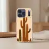 Cactus - Woestijn - Zand - Bruin Telefoonhoesje iPhone 17 Pro klein -sfeer2