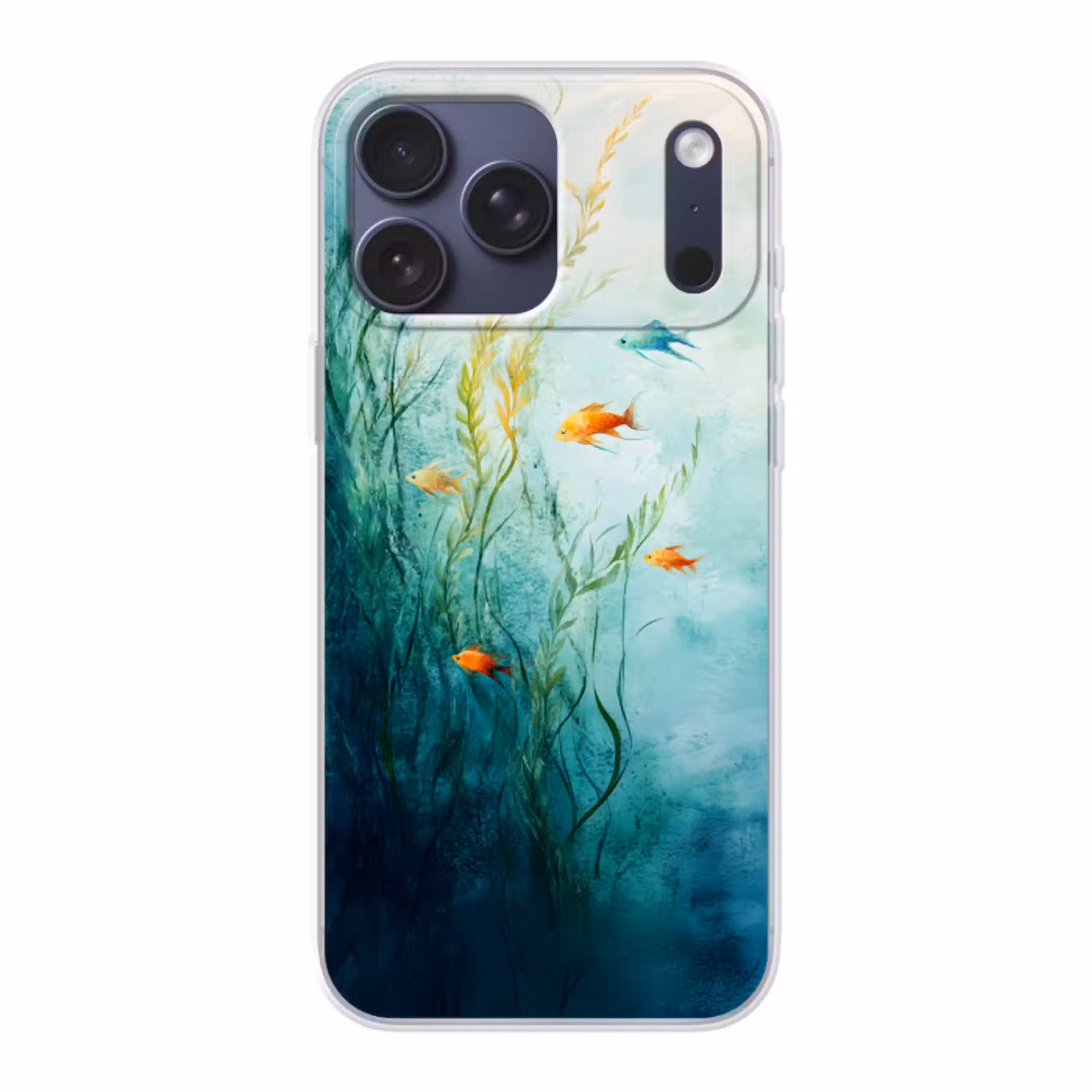Waterplanten - Vissen - Kleurrijk - Water Telefoonhoesje iPhone 17 Pro Max klein -3d