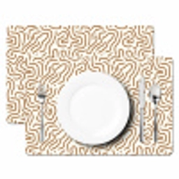 Minimalistisch - Patroon - Terracotta Placemat vinyl groot 368 -zzsfeer2_Kitchenyeah-website