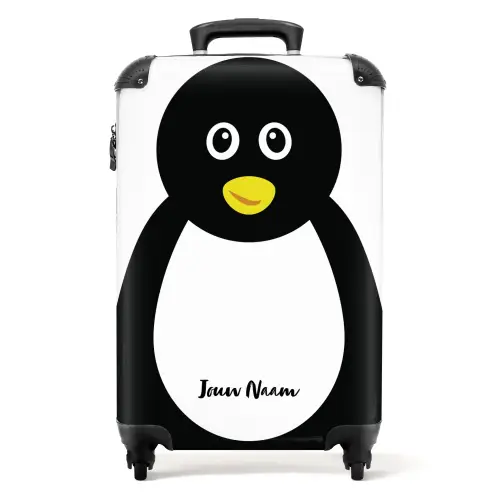 Pim pinguïn NBS - Handbagage koffer - Kinderen Unisex middel -productfoto_recht