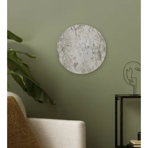 Beton  - Grijs - Muur Wandcirkel plexiglas klein 852 -sfeer3