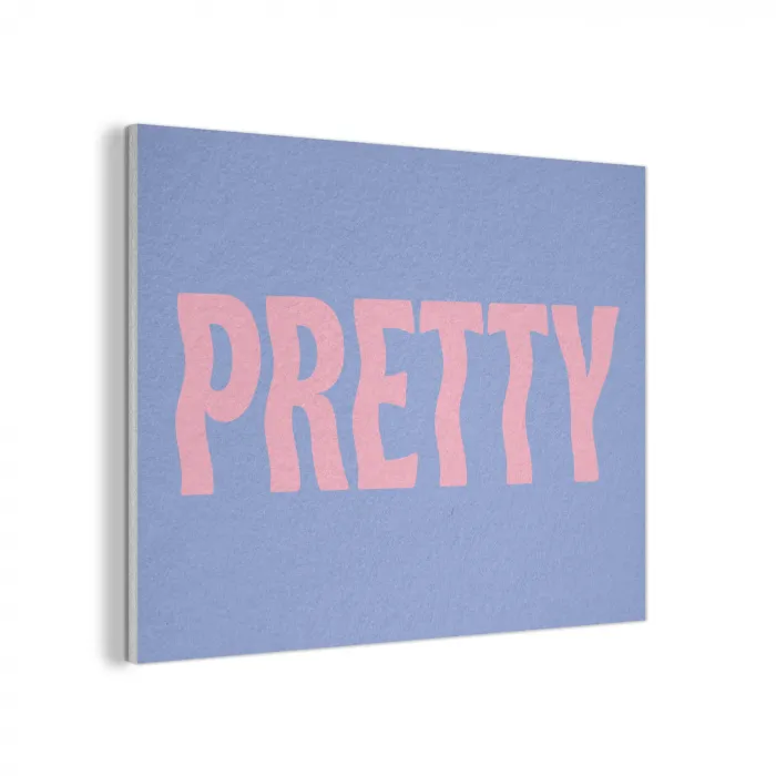 Pretty - Roze - Blauw - Golvend PET vilt klein -3d
