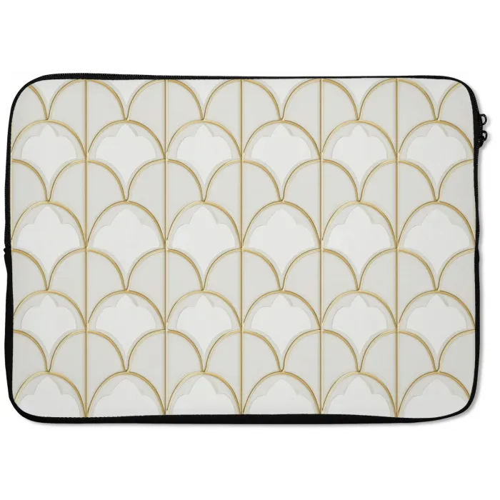 Mozaïek - Bogen - Goud laptophoes neopreen klein 279 -zkaufland3dotto