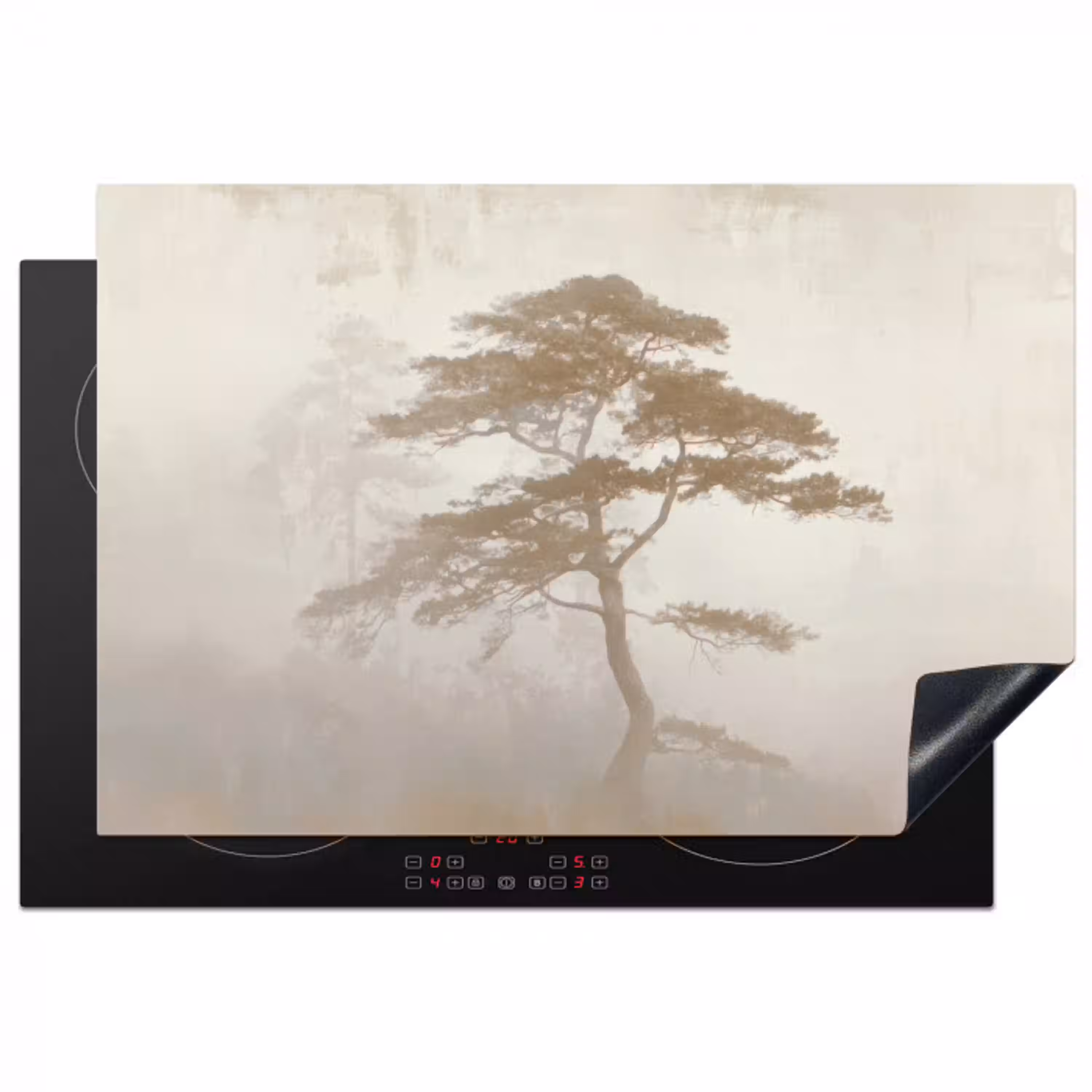 Boom - Oosterse stijl - Landschap Inductie beschermer vinyl 3mm klein -3d