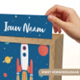Raket - Planeten - Ruimte Light Box met kabel (Kinderlampje) klein -USP_websiteprintNL