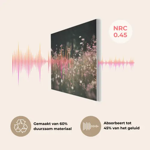 Hert - Wilde bloemen - Bos PET vilt klein -USP_NL