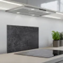 Leisteen - Beton - Natuursteen - Grijs - Industrieel keuken achterwand spatscherm klein -3d_schuin