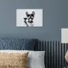 Hondje - Wijnglas - Zonnebril - Enthousiast poster papier klein -sfeer2