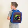 Neon Wheels Kinderrugzak - Blauw middel -sfeer2