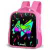 Neon controller op zwart Kinderrugzak - Roze middel -schuin