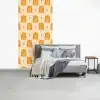 Hartjes - Katten - Strepen - Beige fotobehang vinyl groot 64 -slaapkamer