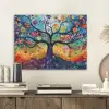 Kunst - Levensboom - Bloemen - Hippie PET vilt klein -sfeer1