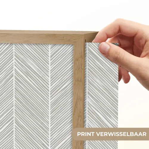 Klassiek - Visgraat - Grijs Light Box met batterij (Wandlamp) middel 907 -USP_websiteprintNL