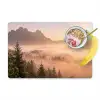 Zonlicht - Mist - Bergen - Bomen Placemat vinyl groot -zzzproduct_Kitchenyeah-website