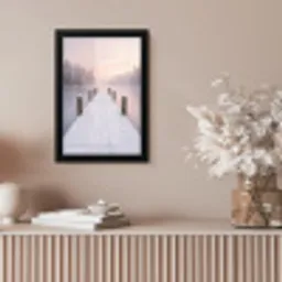 Steiger - Meer - Mist - Winter - Serene fotolijst zwart zonder passe partout klein -sfeer5
