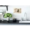 Boek - Illustratie - Tulpen - Koffie Muursticker klein -keuken
