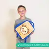 Kawai - Koe - Bruin Kinderrugzak - Blauw middel -sfeer1_NL