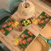 Bloemenveld - Zonnestralen - Oranje Placemat vinyl groot -zzsfeer5_Kitchenyeah-website