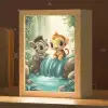 Zebra - Aap - Cartoon - Waterval Light Box met kabel klein -zzz_3d_website