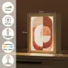 Illustratie - Abstract - Vormen - Rood Light Box met kabel (Tafellamp) klein -USP_NL