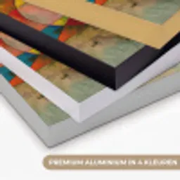 Kunst - Abstract - Aesthetic - Kleurrijk - Art Textielframe zwart klein -USP_kleurenNL