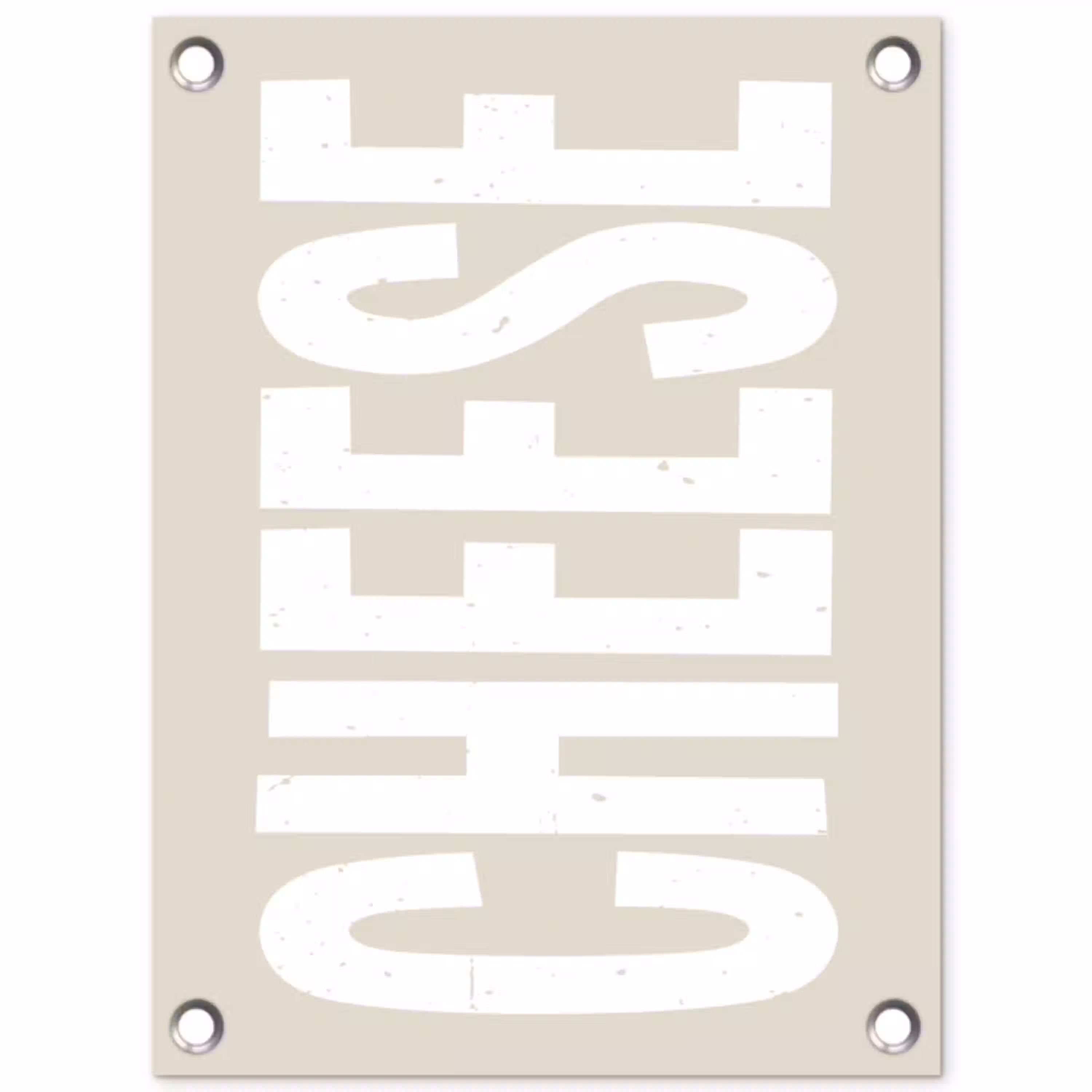 Food - Japandi - Cheese - Decoratie tuinposter los doek klein -3d