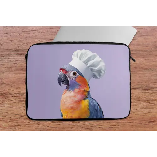 Papegaai - Koksmuts - Paars - Cute laptophoes neopreen klein -tafel