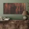 Hout - Planken - Vintage - Donkerbruin PET vilt middel -sfeer2