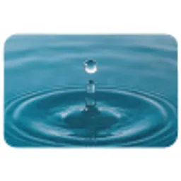 Waterdruppel - Water - Oppervlakte Badmat klein -3d
