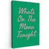 Menu - Quote - Roze canvas 2cm klein -z3d