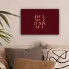 Love your damn self - Kleurrijk - Bordeaux canvas 2cm klein -sfeer1