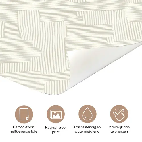 Textuur - Abstract - Beige deurposter klein 289 -closeup_NL
