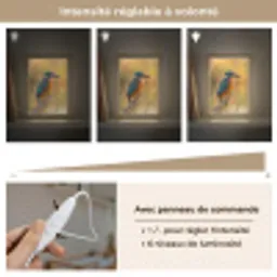 IJsvogel - Tak - Water - Kleurrijk - Levendig Light Box met kabel (Kinderlampje) klein -USP_dimbaarFR