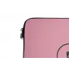Tekstwolkje - BLAH BLAH BLAH - Roze laptophoes neopreen klein -detail