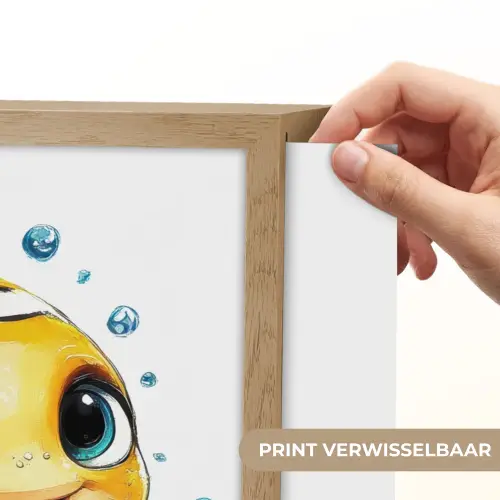 Clownvis - Oranje - Vis - Water Light Box met batterij (Wandlamp kind) middel -USP_websiteprintNL