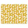 Geel - Beige - Patroon muismat rubber klein 262 -3d