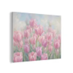 Tulpen - Veld - Lente - Roze PET vilt klein -3d